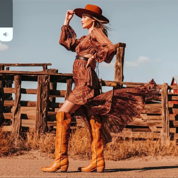 🚫🚫🚫SOLD! •|•FREEBIRD🦅BY STEVEN•| MISTY($495) TALL Snip Toe Western Boots - Picture 6 of 16